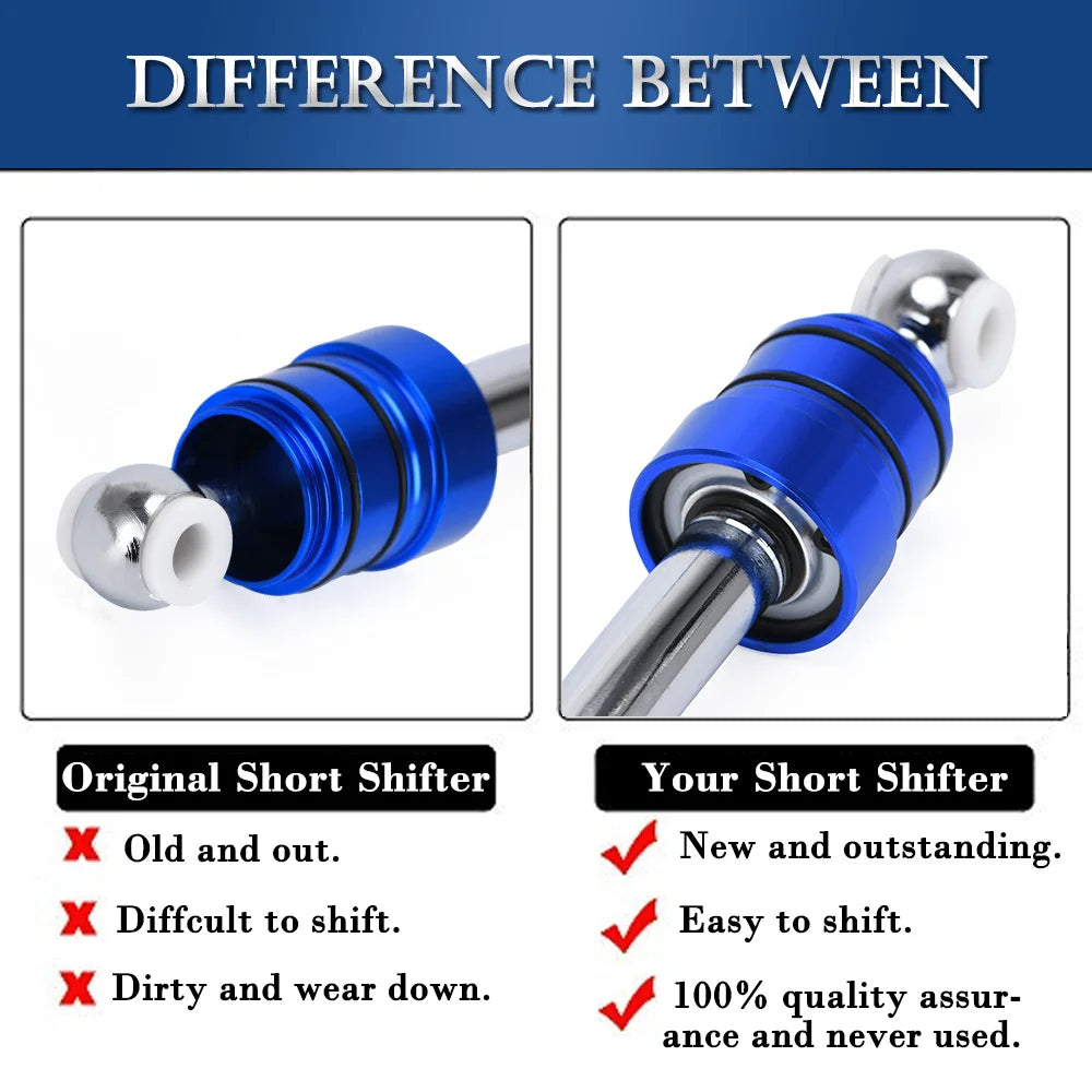 Short Shifter Schaltwegverkürzung Aluminium für BMW E30 E36 E39 E46 M3 M5 Z3 3er 5er – Hochwertiger Quick Gear Kit PQY5298 – Nur für Schaltgetriebe