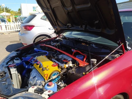 Motorhauben-Dämpfer Karbonfaser für Honda Civic 6. Generation (1996–2000, EJ/EK/EM) – Gasdruckfedern / Haubenlift / Stoßdämpfer zur Motorhaubenmodifikation