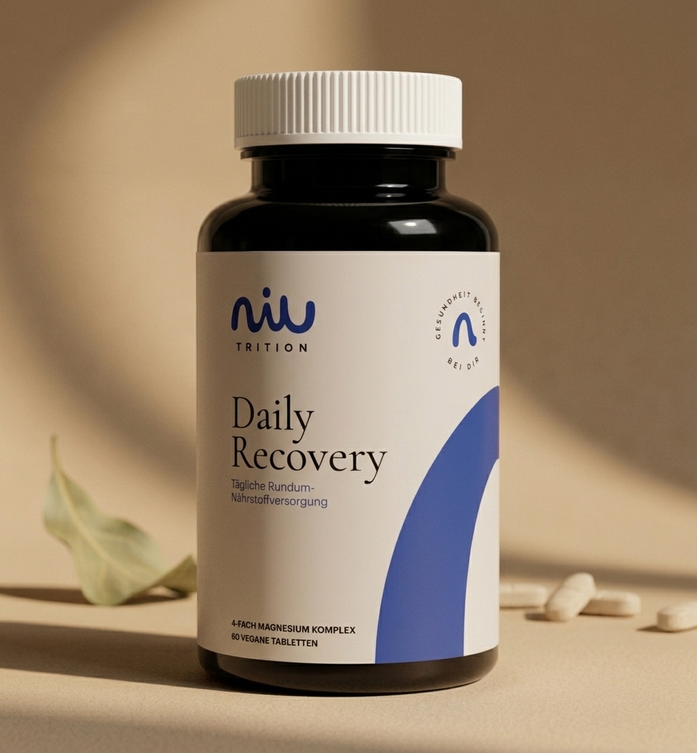Daily Recovery - Magnesium 4fach Komplex - 60 vegane Tabletten