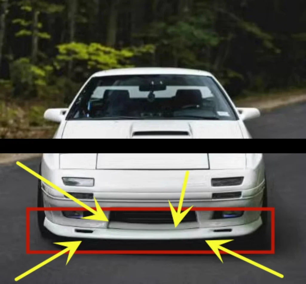 Frontlippe / Frontspoiler aus Carbon oder Harz für Mazda RX-7 FC3S / RX-8 – Sportliche Frontstoßstange im New Style Design