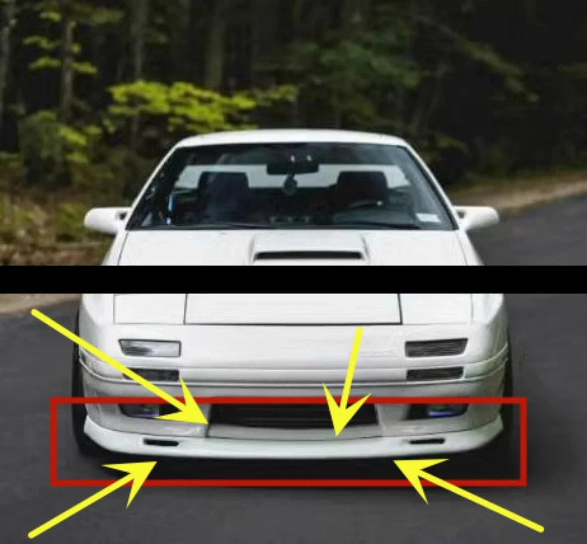 Frontlippe / Frontspoiler aus Carbon oder Harz für Mazda RX-7 FC3S / RX-8 – Sportliche Frontstoßstange im New Style Design