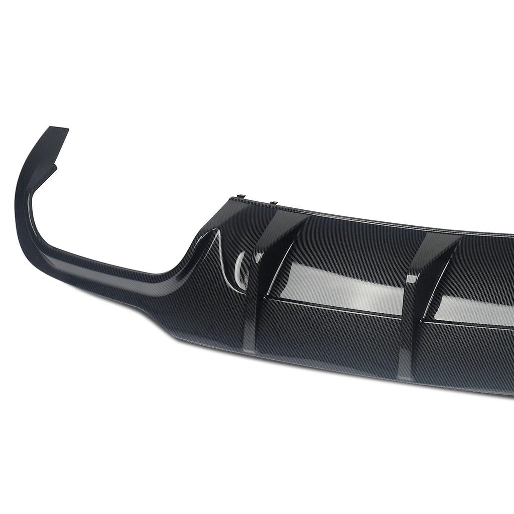 Heckdiffusor Lippe im Carbon-Look für Mercedes-Benz C-Klasse W204 / C204 (Coupé & Limousine | Facelift 2012–2015) – C63 AMG Style Splitter für AMG-Line Stoßstange