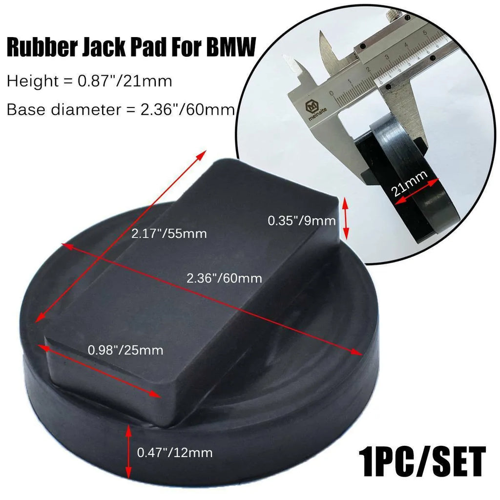 Universal Gummi Wagenheberaufnahme / Jack Pad Adapter für BMW – Hebepunkt-Schutz für E46 E90 F30 F10 X1 X3 X6 Z4 Z8 u.v.m.