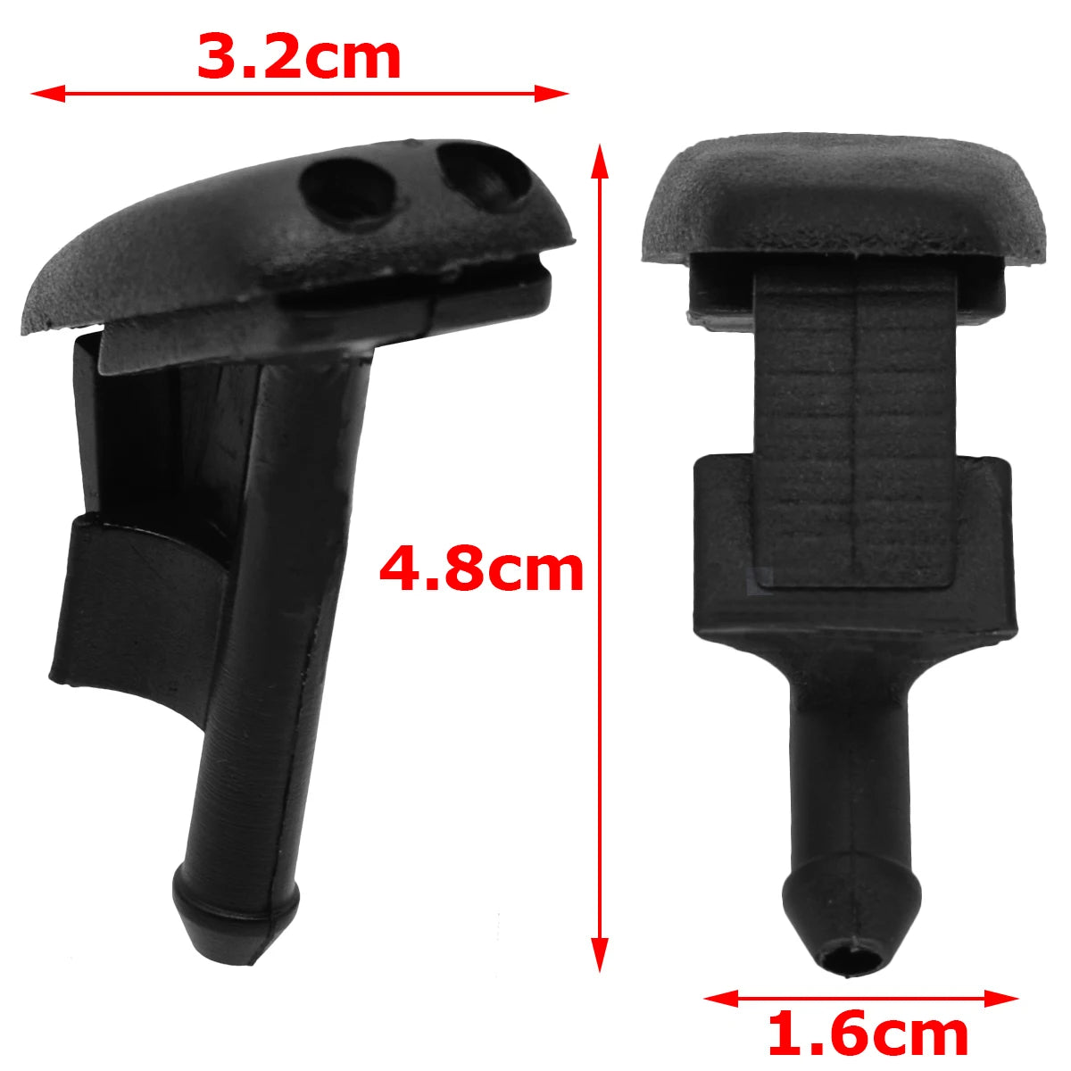 2x Scheibenwaschdüsen Front für BMW E36 3er 318i 323i 325i 328i M3 Z3 (1990–2000) – Ersatz für OE 61601384859 – Hochwertiger ABS Kunststoff