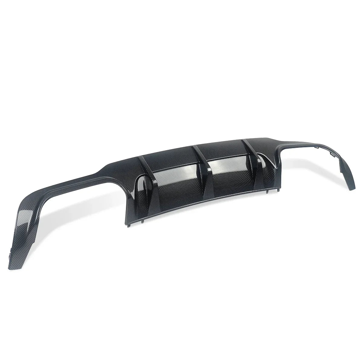 Heckdiffusor Lippe im Carbon-Look für Mercedes-Benz C-Klasse W204 / C204 (Coupé & Limousine | Facelift 2012–2015) – C63 AMG Style Splitter für AMG-Line Stoßstange