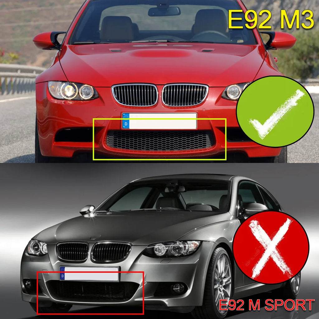 Frontspoiler Lippe / Splitter in Hochglanz-Schwarz für BMW 3er E92 E93 E90 M3 (2007–2013) – GTS Style Frontlippe aus ABS Kunststoff