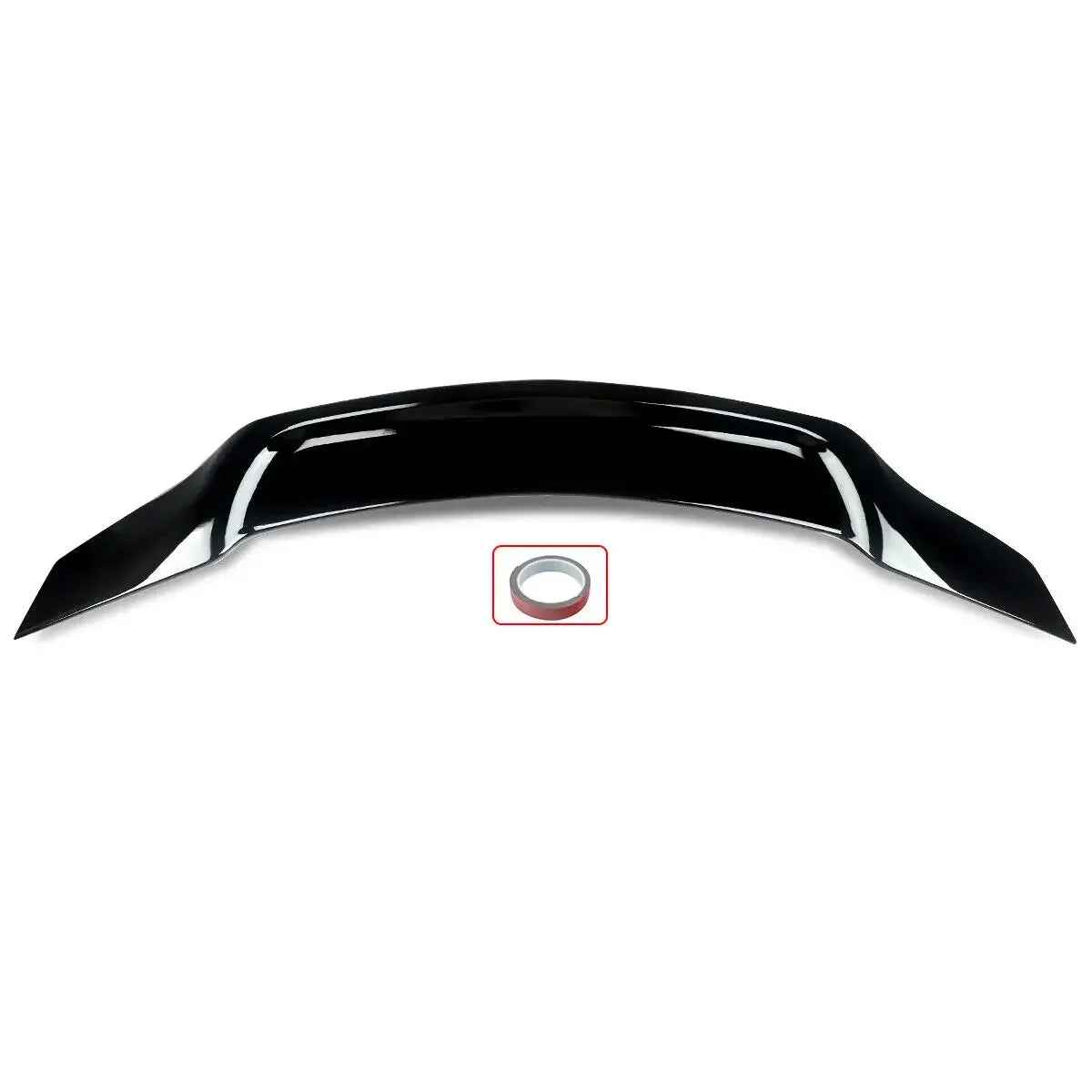 Ducktail RT Style Kofferraumspoiler Lippe in Hochglanz-Schwarz für Mercedes-Benz W204 Limousine (2008–2014) – ABS Kunststoff inkl. doppelseitigem Klebeband