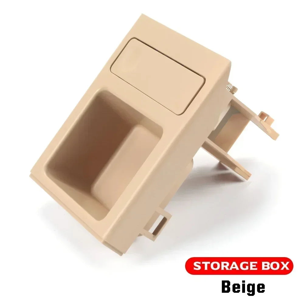 Doppelter Getränkehalter / Ablagefach Mittelkonsole für BMW 3er E46 (1998–2006) – Cup Holder + Münzfach, Ersatz für OEM 51168217953 / 51168217955