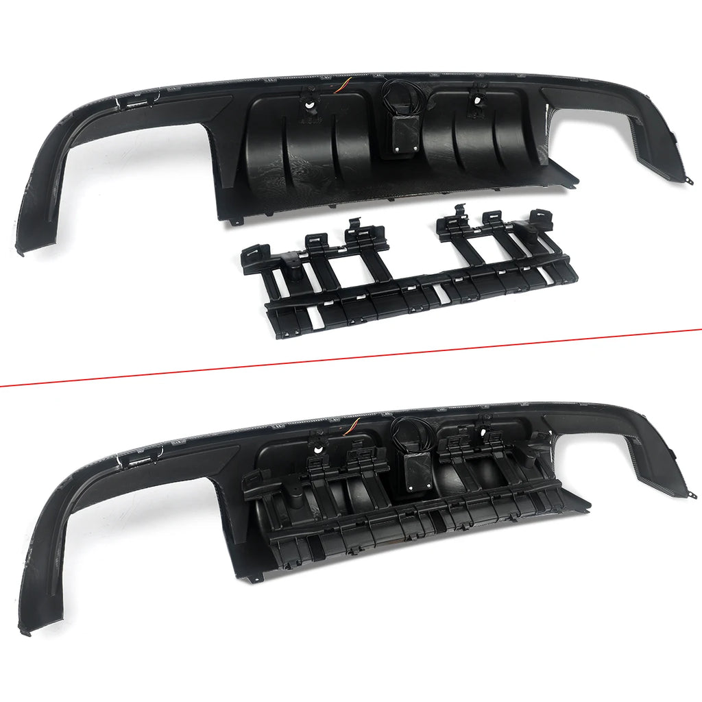 Heckdiffusor im Carbon-Look oder Schwarz für Mercedes C63/C63S/C43 AMG W205 Limousine (2015–2021) – inkl. Endrohrblenden