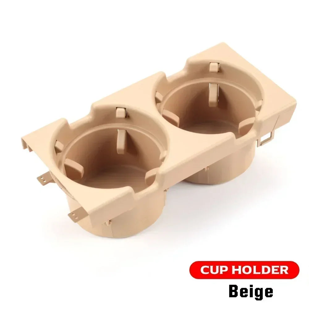 Doppelter Getränkehalter / Ablagefach Mittelkonsole für BMW 3er E46 (1998–2006) – Cup Holder + Münzfach, Ersatz für OEM 51168217953 / 51168217955