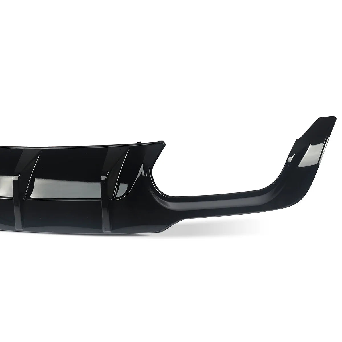 Heckdiffusor im C63 Style für Mercedes-Benz C-Klasse W204 / C204 (Facelift 2012–2015) – Schwarzer Diffusor für AMG Stoßstange