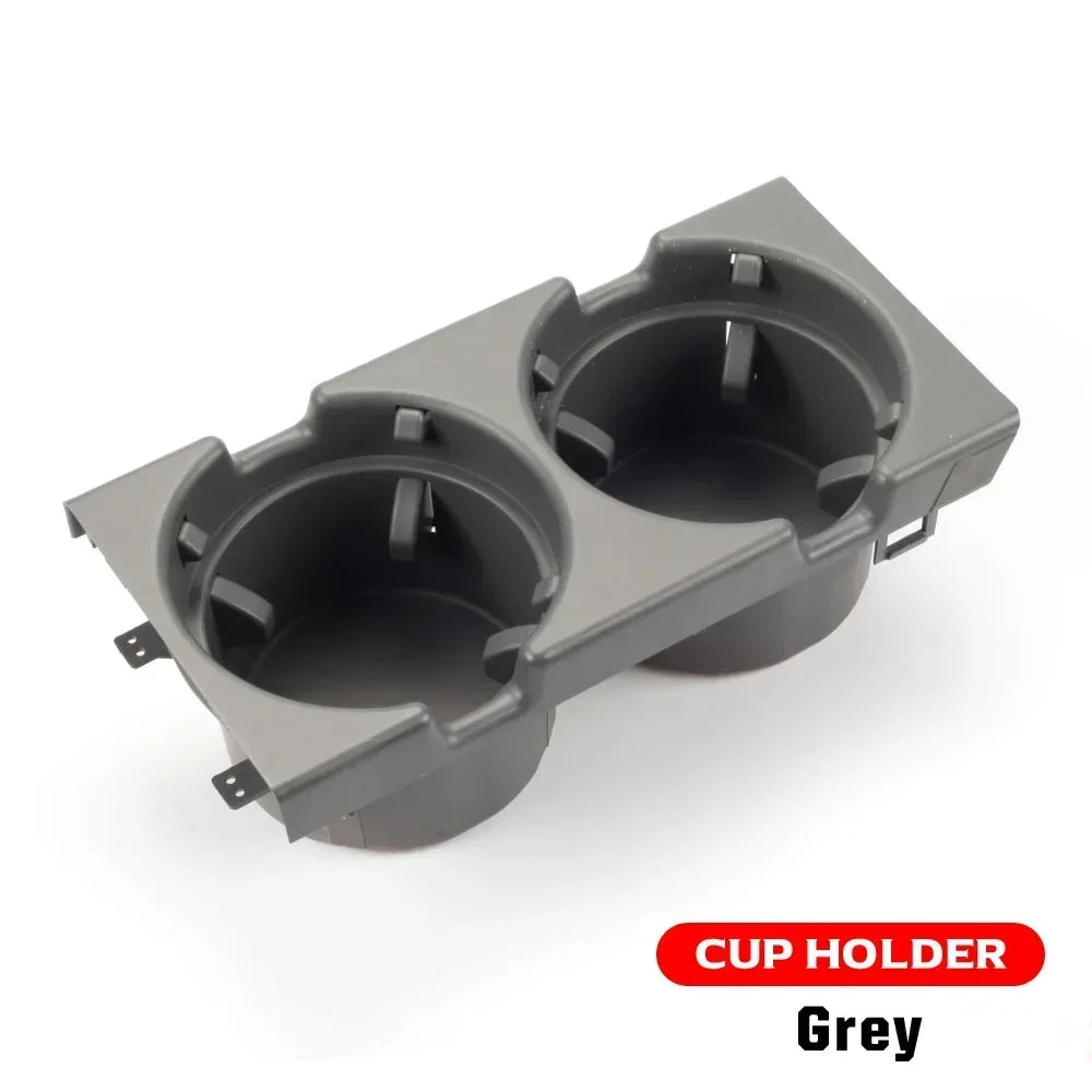 Doppelter Getränkehalter / Ablagefach Mittelkonsole für BMW 3er E46 (1998–2006) – Cup Holder + Münzfach, Ersatz für OEM 51168217953 / 51168217955