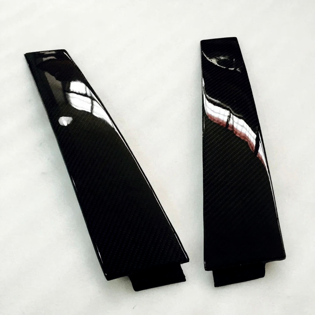 Carbon B-Säulen Abdeckung – Ersatztyp Passend für Nissan Skyline R33 Glänzende B-Säulen-Verkleidung / Tuning-Seitenfenster-Zierleiste
