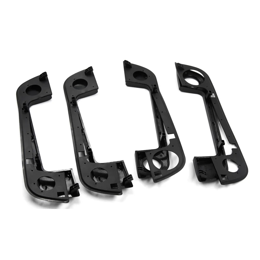 Türgriff-Abdeckung Set mit Dichtungen in Schwarz für BMW 3er E36, 5er E34, 7er E32 – Komplettset vorne & hinten, Ersatz für OEM 51218122441 / 51218122442