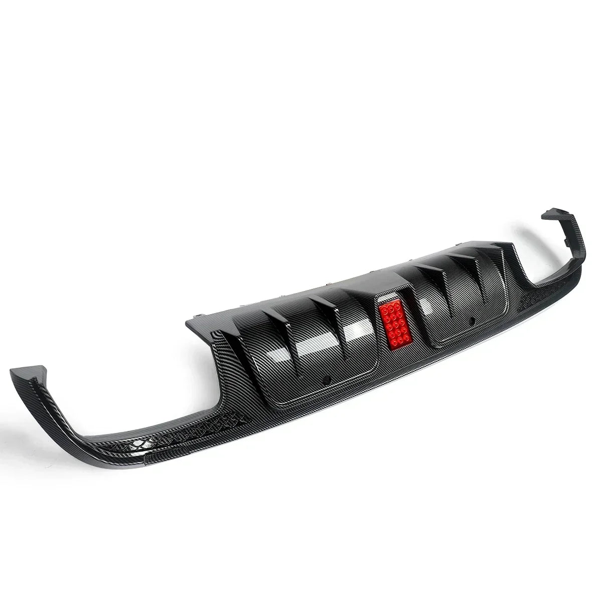 Heckdiffusor im Carbon-Look oder Schwarz für Mercedes C63/C63S/C43 AMG W205 Limousine (2015–2021) – inkl. Endrohrblenden