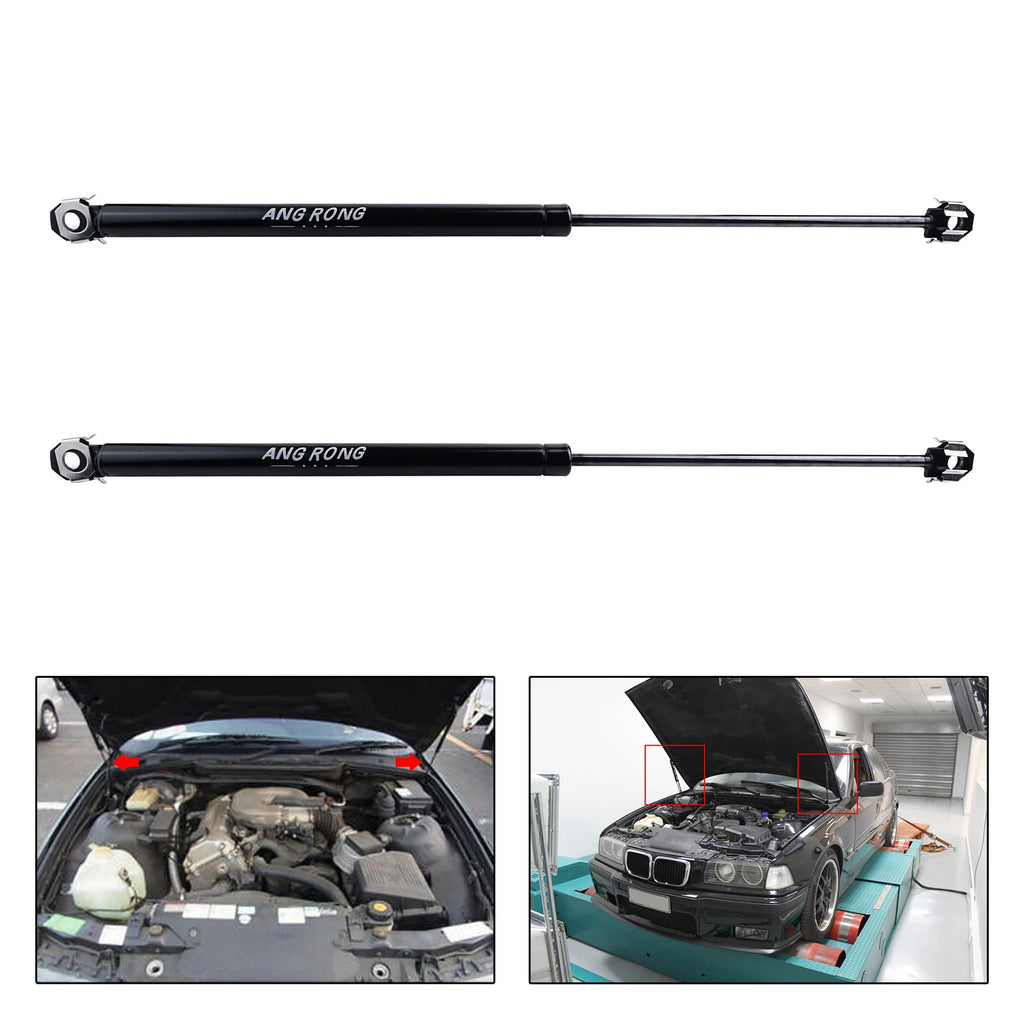 Motorhauben-Gasdruckdämpfer / Haubenlift für BMW 3er E36 Coupé & Cabrio (1992–1999) – 280N | Länge 415 mm | Ersatz für OEM 51238119558 / 51238199558