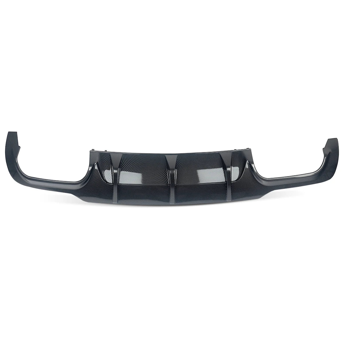 Heckdiffusor Lippe im Carbon-Look für Mercedes-Benz C-Klasse W204 / C204 (Coupé & Limousine | Facelift 2012–2015) – C63 AMG Style Splitter für AMG-Line Stoßstange
