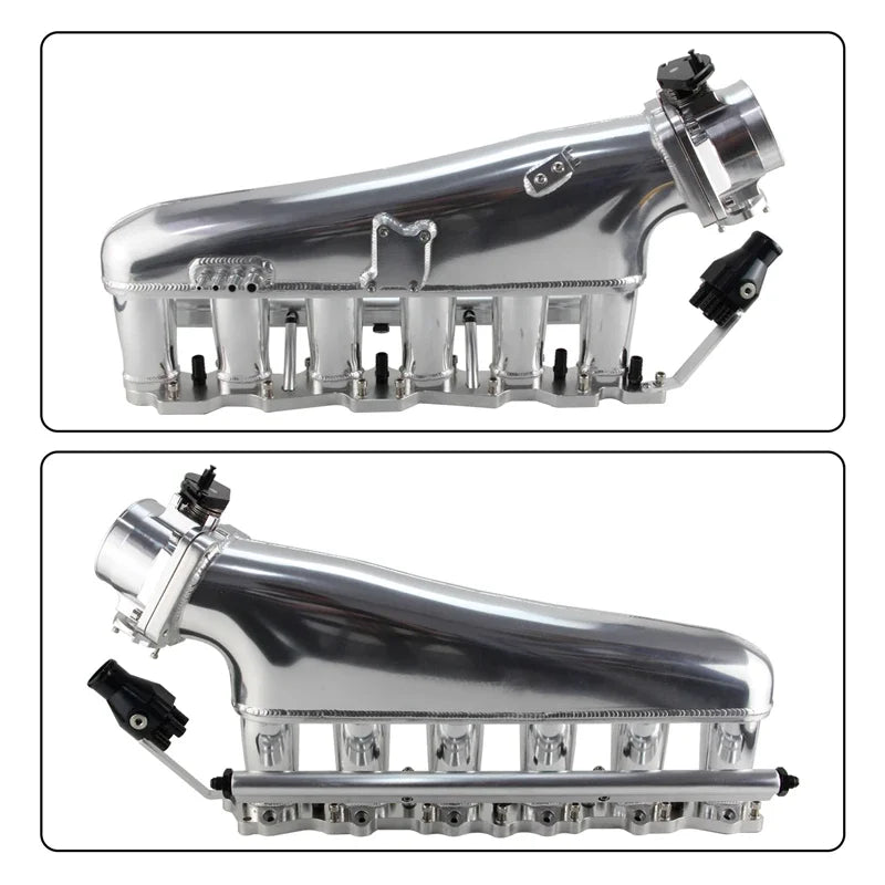 Ansaugbrücke + Kraftstoffrail + 90mm Drosselklappe für Nissan Skyline R32 RB20DET (1989–1994) – Aluminium Billet Intake Kit für RB20 2.0L Turbo