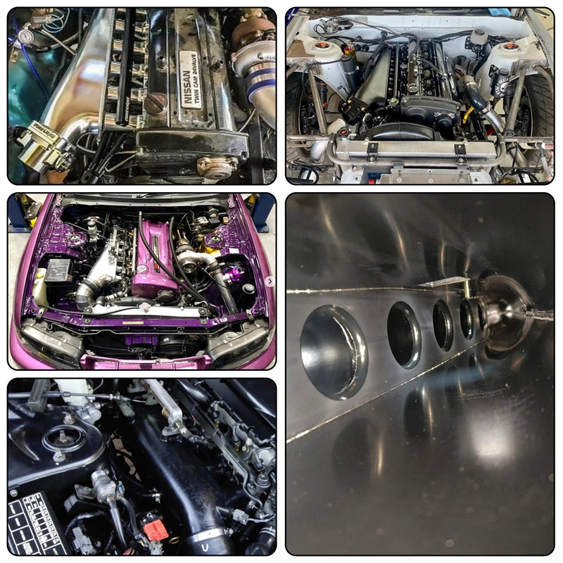 Ansaugbrücke + Kraftstoffrail + 90mm Drosselklappe für Nissan Skyline R32 RB20DET (1989–1994) – Aluminium Billet Intake Kit für RB20 2.0L Turbo