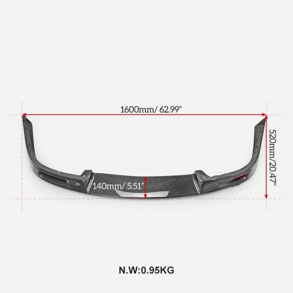 Frontlippe / Frontspoiler aus Carbon oder Harz für Mazda RX-7 FC3S / RX-8 – Sportliche Frontstoßstange im New Style Design