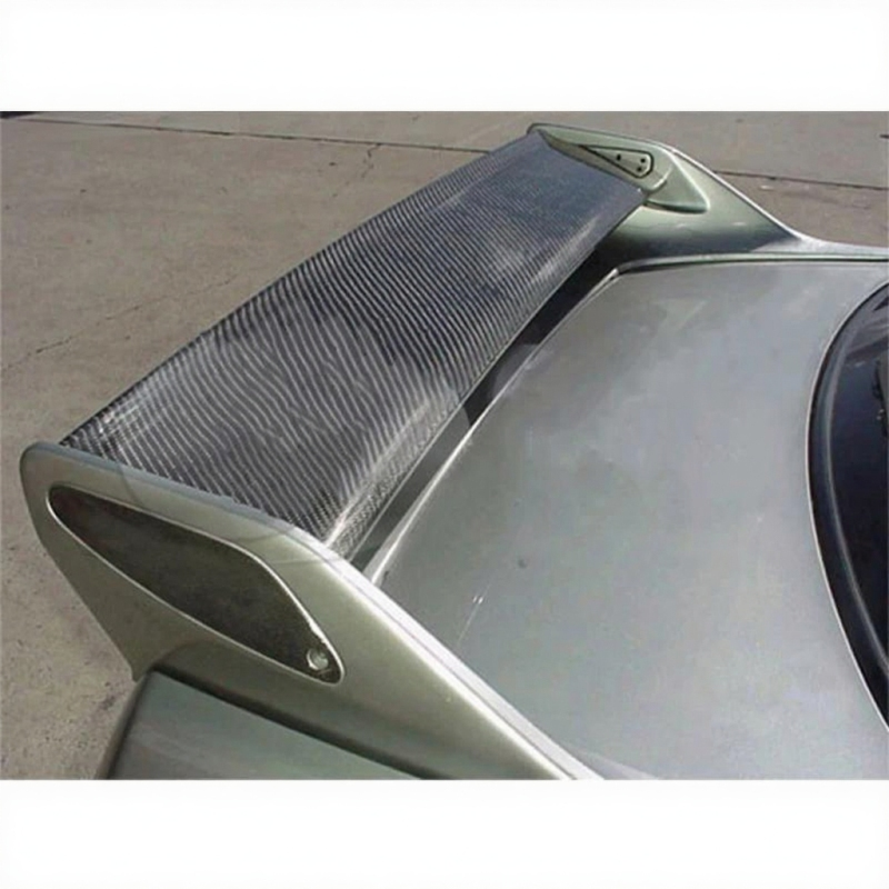 Carbon Heckspoiler OEM-Style für Nissan Skyline R33 GTR – Glänzende Heckflügel Mittelblende Tuning Spoilerlippe